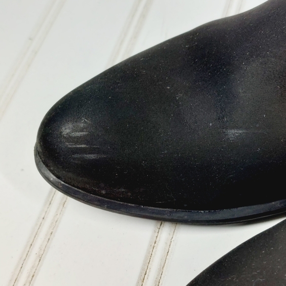 Steve Madden Rozamare Black Leather Slip On Elastic Gore Ankle Boots E451 - Picture 12 of 13